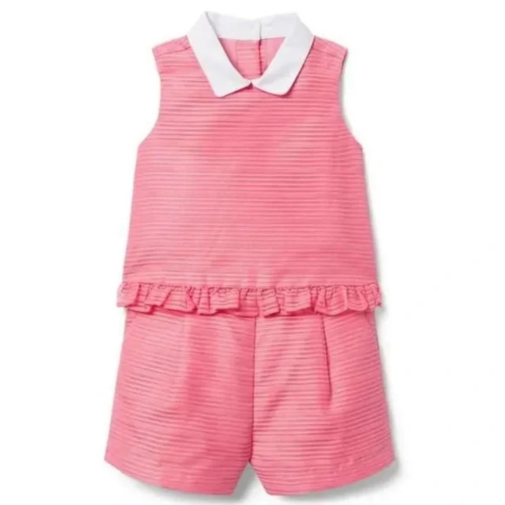 Janie and Jack Pink Ruffle Organza Romper Size 12-18M, 18-24M